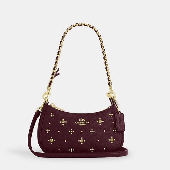 Coach Teri Mini Crossbody Bag With Crystals - Picture 6 of 11